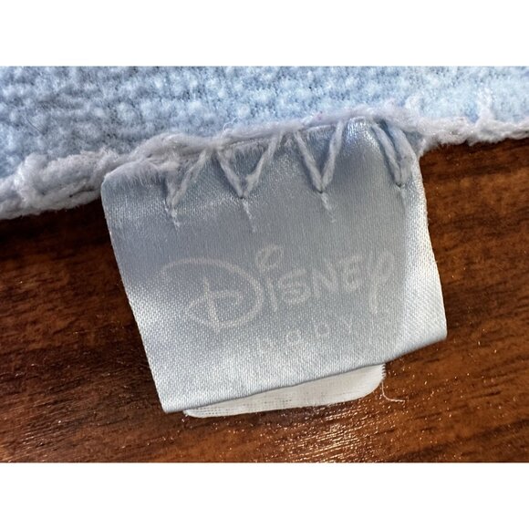 Disney Baby Blanket Winnie the Pooh Tigger Sleeping Patchwork Fleece Blue Vtg - Picture 4 of 10